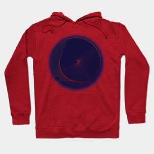 Moon Blue night geometric Hoodie